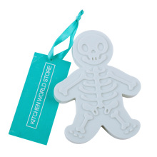 跨境骷髅姜饼人饼干模塑料印花模具按压式饼干制作器厨房烘焙工具