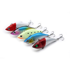 Laser VIB Five-Color 10g 8cm Hard Baits Plastic Sea Fishing Long Range Lures Casting Baits Wholesale
