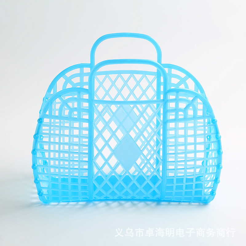 塑料手提置物篮沐浴篮子卫浴收纳篮储物篮洗澡筐塑料收纳筐