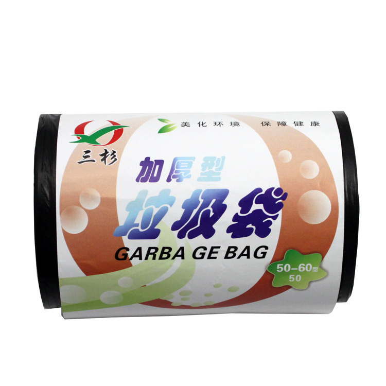 Sanshan 0043 Thickeneded Disposable Roll Garbage Bag for Home Kitchen Bathroom Office Life Environmental Protection Bag