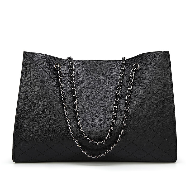 Gesteppte Damen Schultertasche Mit Kette Elegante Sommer Handtasche_voghion.com