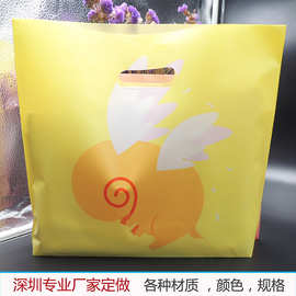 童装衣服塑料手提袋子服装店手挽袋高压PE袋底部风琴购物自立袋