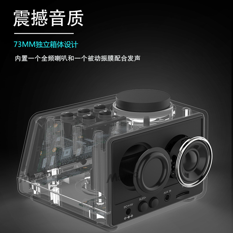 Fabricante K11 Bluetooth altavoz Radio Reloj Despertador de carga del teléfono móvil la tableta audio Música Creativa reloj pantalla