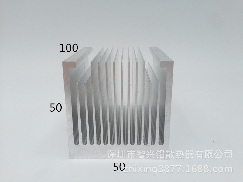 大功率专用散热片 太阳花密齿优质散热器 风扇用散热器50*50-100