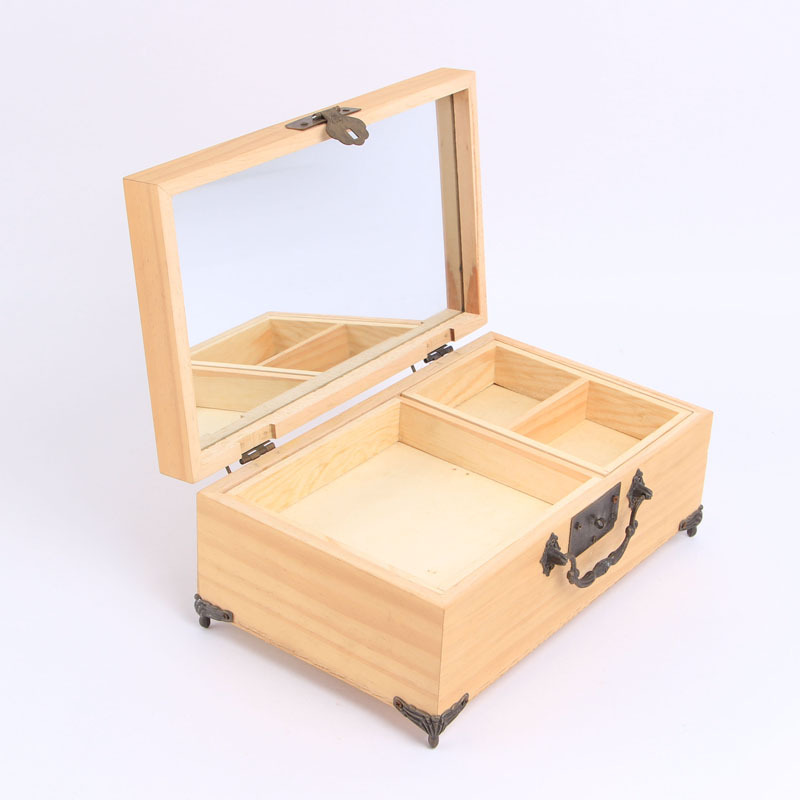 창조적 인 생활 가정 단단한 나무 저장 상자 서랍 유형 zakka 저장 나무 상자 나무 보석 저장 상자