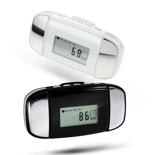 Multifunctional heart rate pedometer 7-day memory screen display heart rate test back clip pedometer