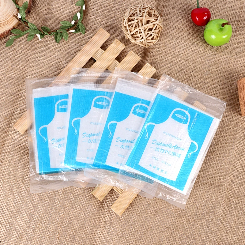 Трансграничный одноразовый фартук, водонепроницаемый и маслостойкий фартук для барбекю, нагрудник для лобстеров, детский пластиковый фартук для еды