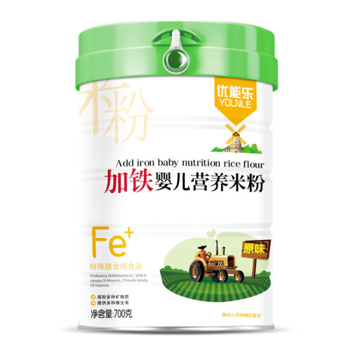 Factory-direct wholesale: Iron-fortified baby rice cereal, infant complementary food—Pure-flavor formula with Chinese yam and coix seed, available for bulk purchase.