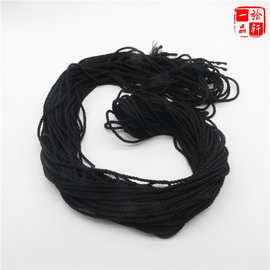4mm粗绳圆绳子编织车挂绳子把件绳材料黑绳红绳子编织手链绳耐磨