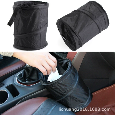 Factory direct car Oxford cloth storage box creative folding carbin car trash can can be printed logo (Car storage bag/box) - 70g-solid-color