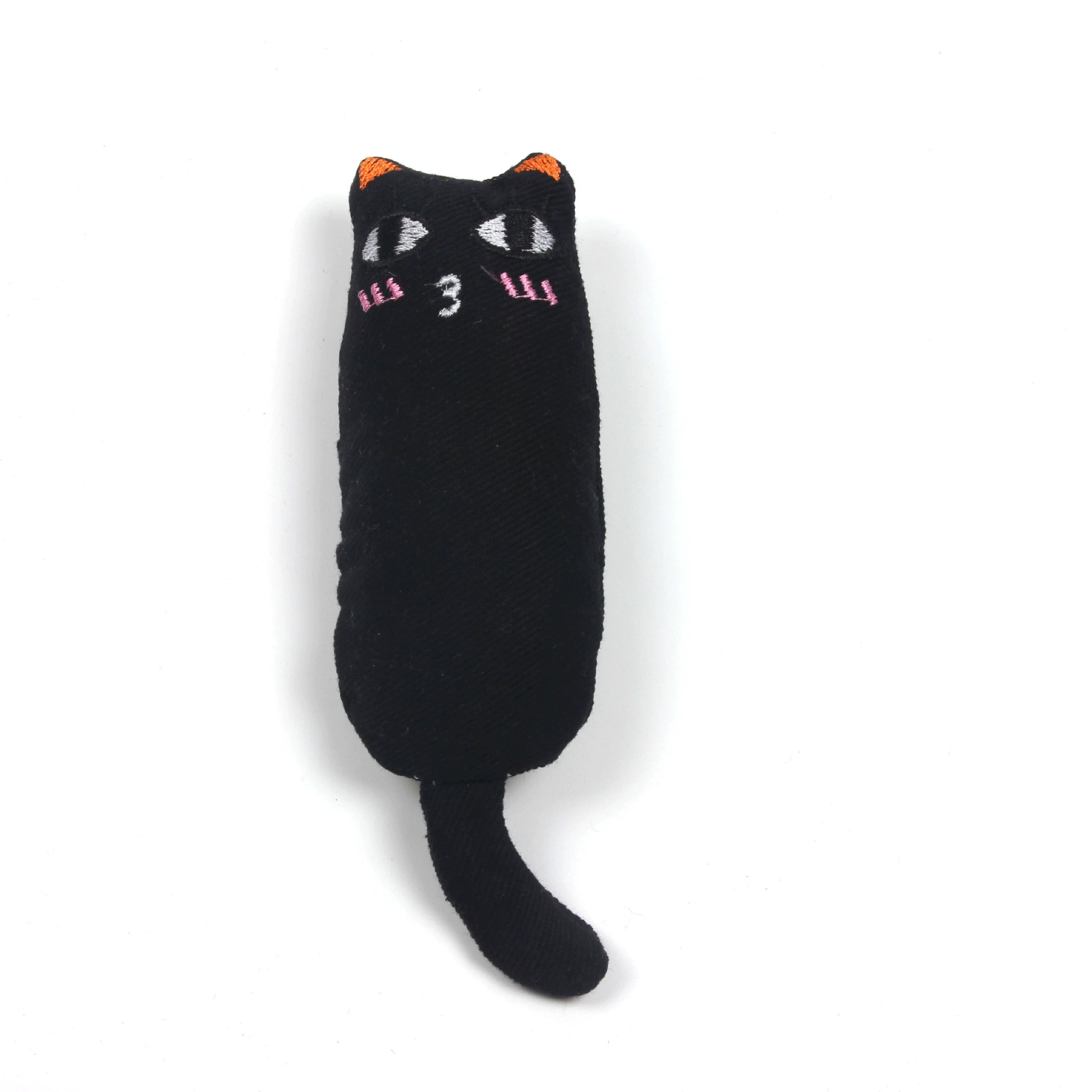 Плюшевая игрушка-котёнок из хлопка, с мятной начинкой, износостойкая, 8.7×4.75×2.1 см, 15 г
