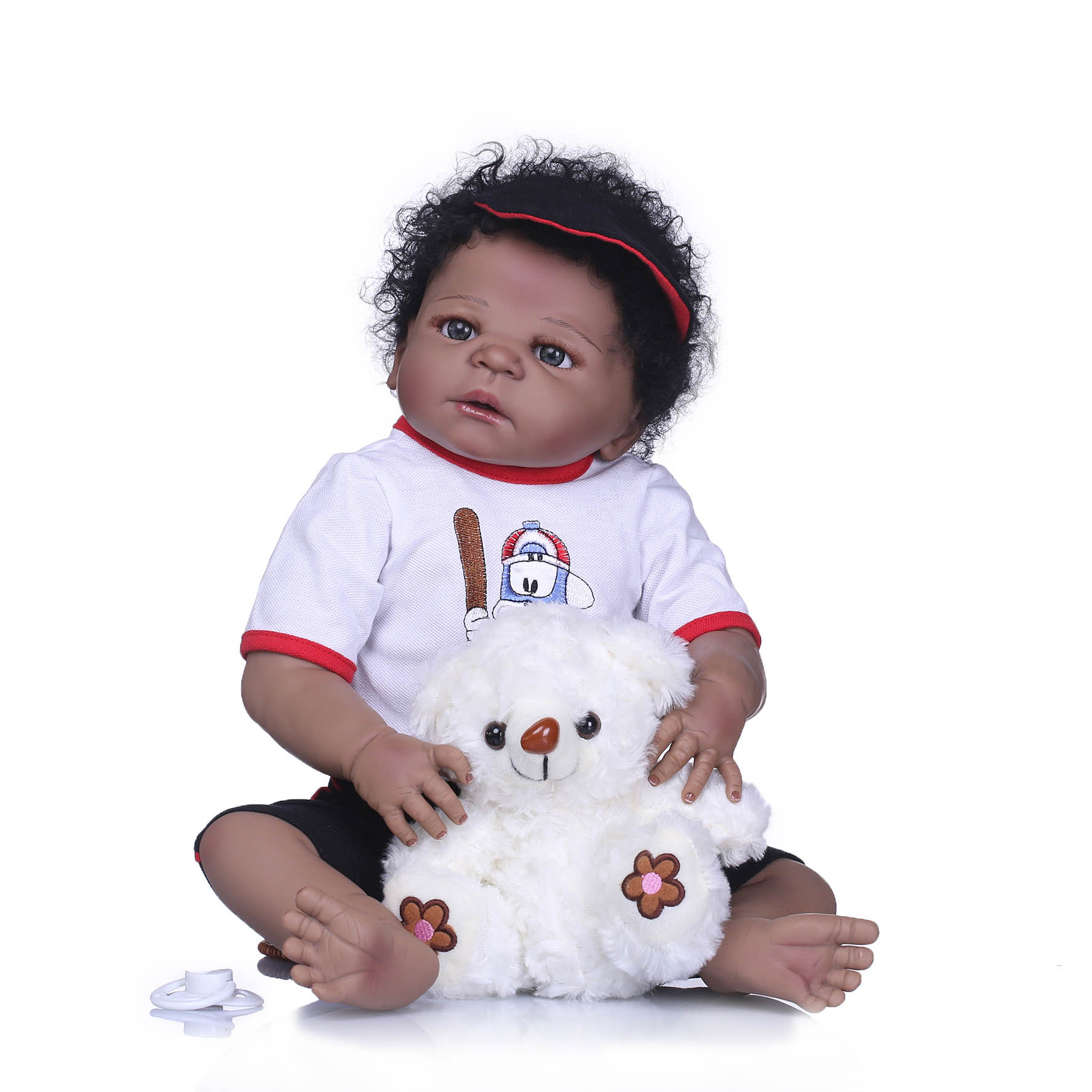 Color DE LA PIEL negro muñeca linda casa de juego creativo juguete regalo creativo Comercio exterior Venta caliente recomendar