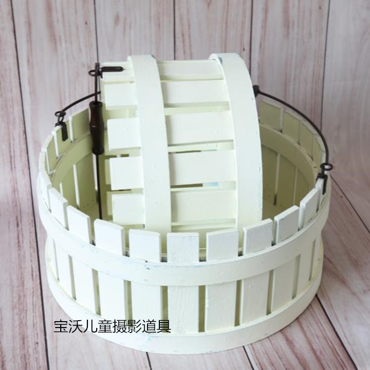 宝沃道具木板道具框适合新生儿百天宝宝影楼拍照摄影道具