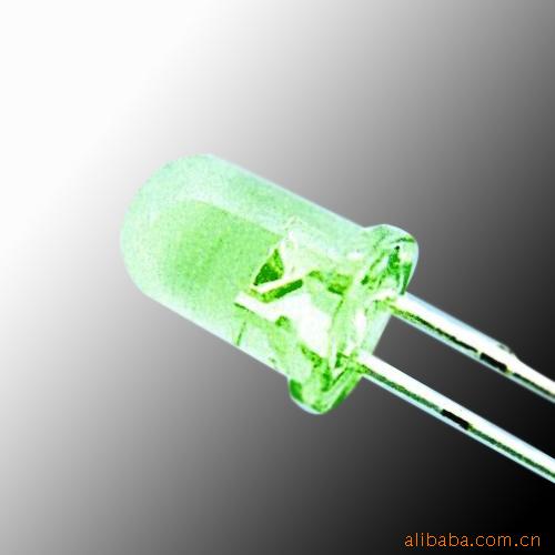 厂家批发绿色圆头方形草帽发光二极管短脚长脚加长脚绿发绿灯珠