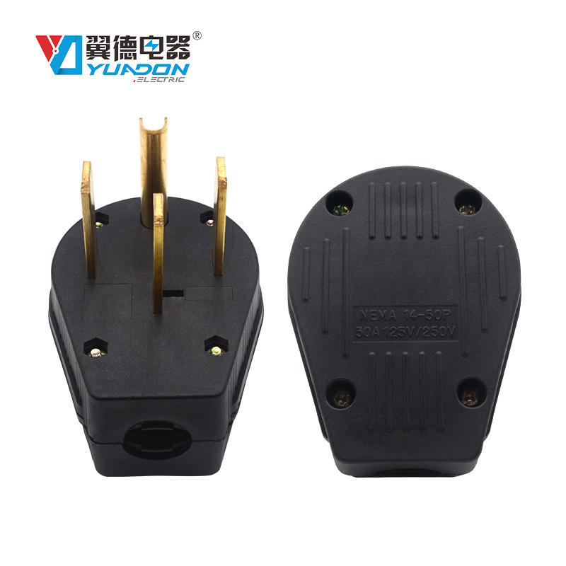 50A 125V/250V 美标大功率柴油机发电机电源插头 NMEA 14-50P