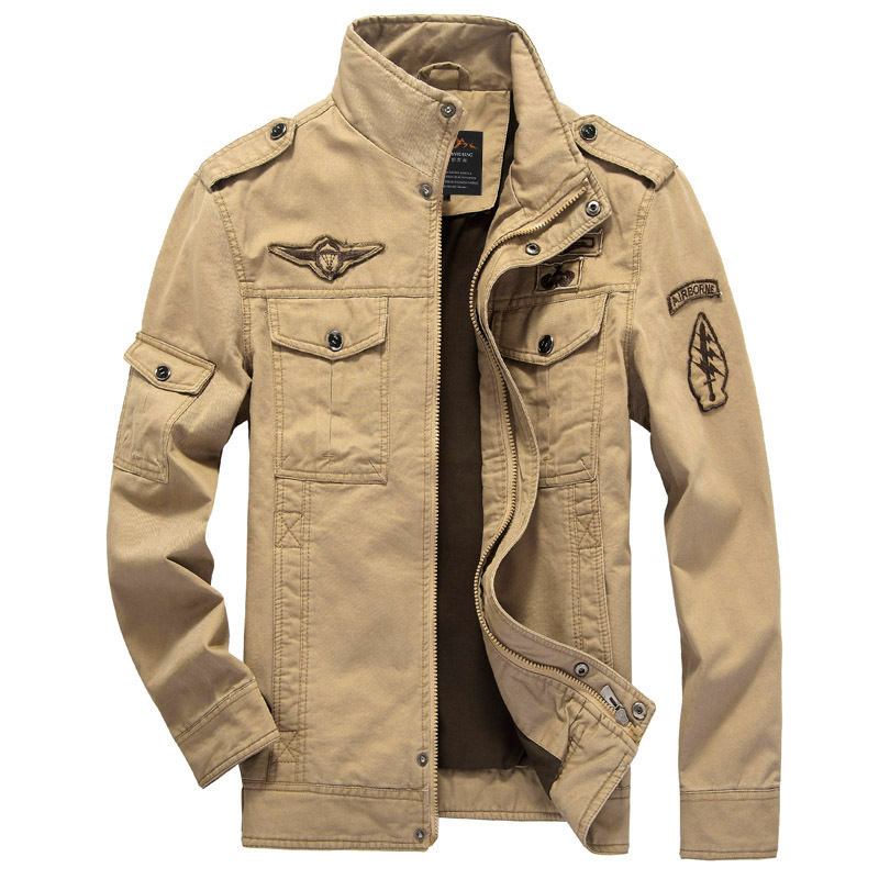 2025 Amazon Foreign Trade Men's Jacket Casual Special Forces Military Wear Large Size Flight Suit Outdoor Sports Workwear