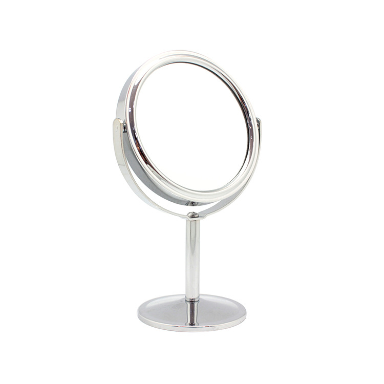 Espejo de exhibición especial para mostradores de joyerías, espejo de maquillaje de metal de mesa de belleza, productos calientes reversibles de doble cara para necesidades diarias