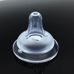 Baby Store Hot Selling Wide Mouth Large Bucket Silicone Nursing Bottle Nipple Breast Milk Simulation Nipple Wholesale
