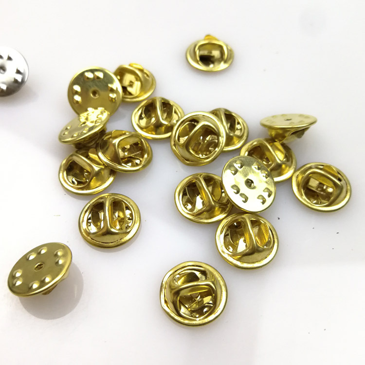 不锈钢蝴蝶扣刺马针蝴蝶帽卡扣针五金饰品配件电镀酸洗针形卡扣铜