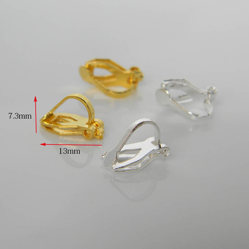 Ear clips, earrings, accessory handmade, universal accessories, no pierced ears, DIY