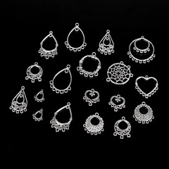 diy耳環材料合金吊墜民族風耳墜自製手鍊項鍊頸鏈金屬配件10個/包