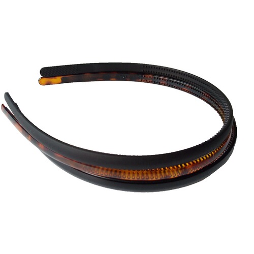 0.8CM factory direct sales plastic toothed anti-slip headband women's black face wash hairpin hair accessories headband