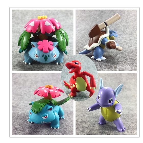 Pokemon Pokemon Pokemon Pokemon mage Water Arrow Turtle Wonderful Frog Flower Animal Royal Three Doll Ornaments