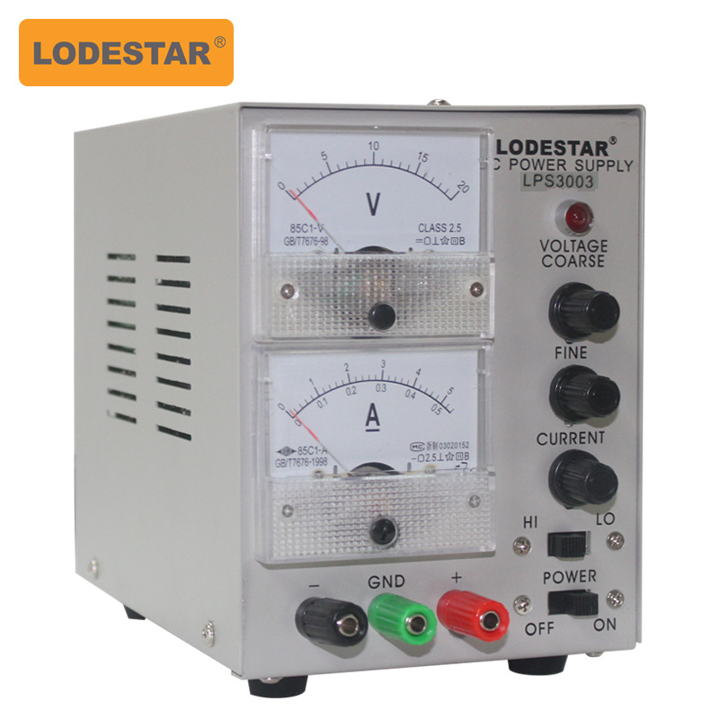 厂家直销深圳乐达LPS3003指针式可调直流稳压电源 30V3A稳压电源