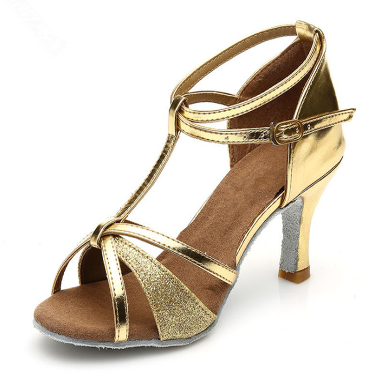 Latin Dance Shoes Female Adult Middle Heel High Heel Summer Dance Soft Bottom Square Dance for Beginners Ballroom Dance Shoes Latin Dance Shoes Female Adult Middle Heel High Heel Summer Dance Soft Bottom Square Dance for Beginners Ballroom Dance Shoes