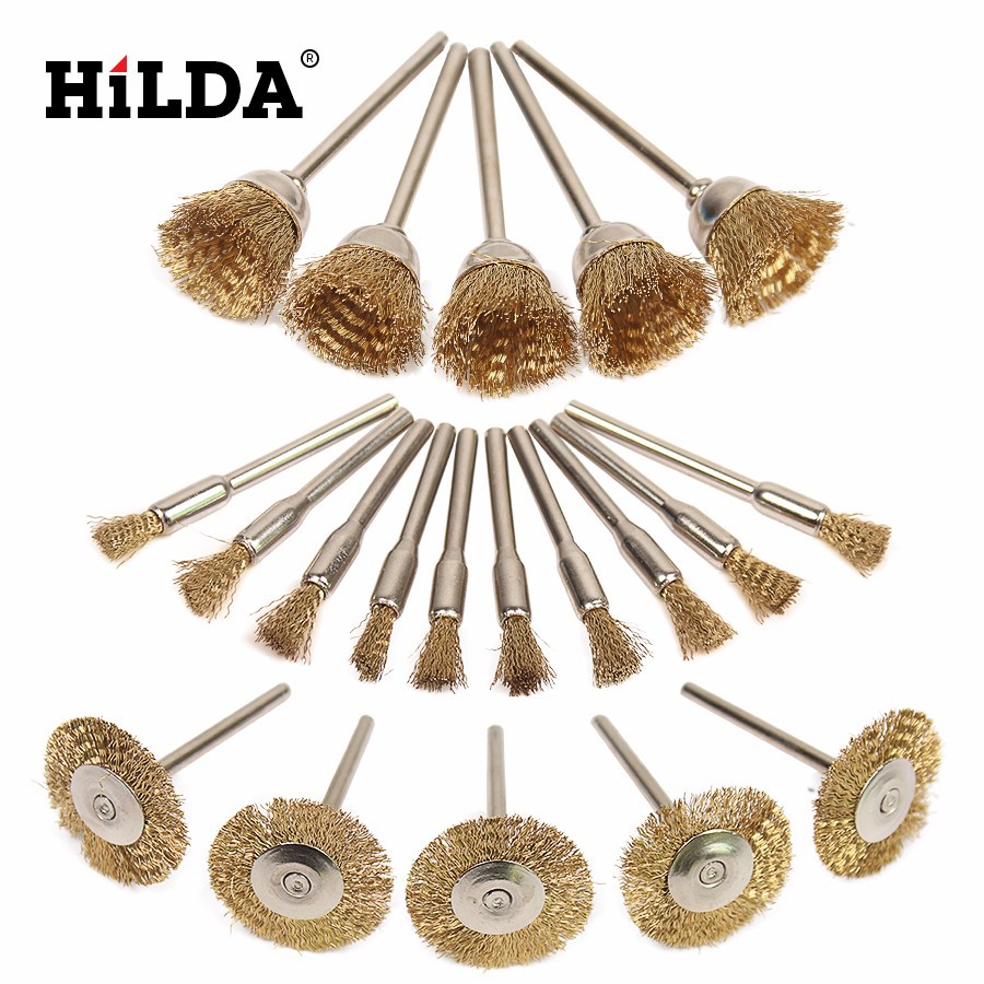 Cepillo de alambre de cobre rueda metal derusting limpieza pulido cabeza de pulido tallado de raíz de madera desbarbado rectificado eléctrico de mano taladro eléctrico banco de molienda