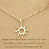 Metal necklace solar-powered, European style, wish, gold and silver, wholesale