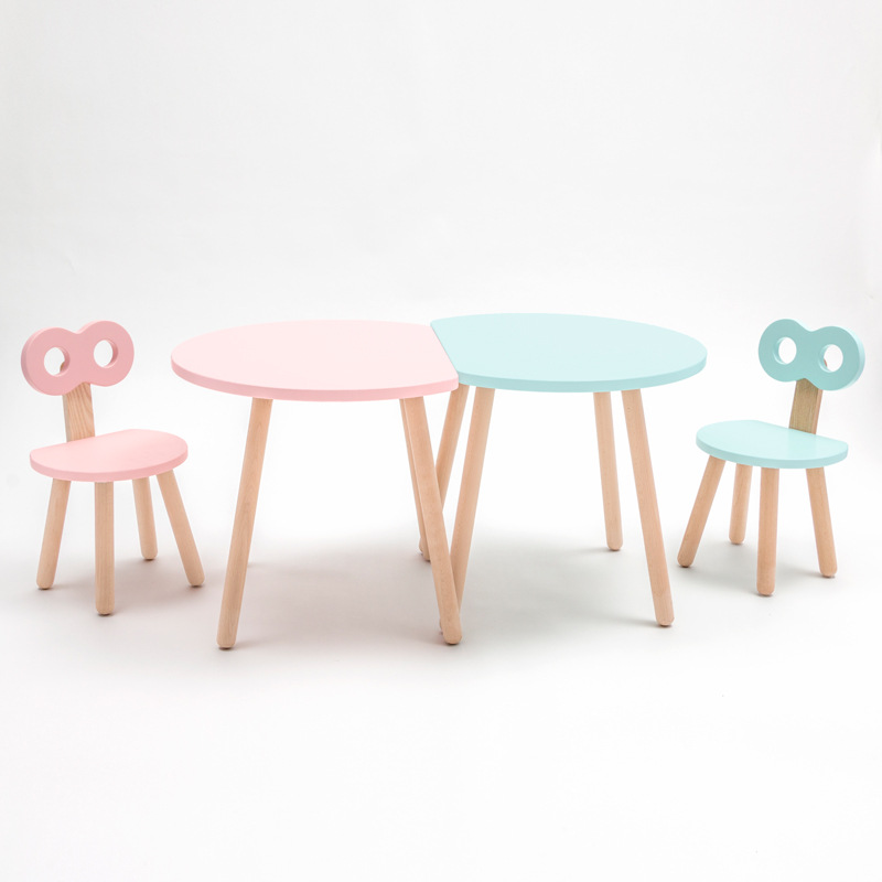 Nordic Cute Owl Children Animal Tables And Chairs Early Education Kindergarten Parent-child Restaurant Tables And Chairs With Furnishings