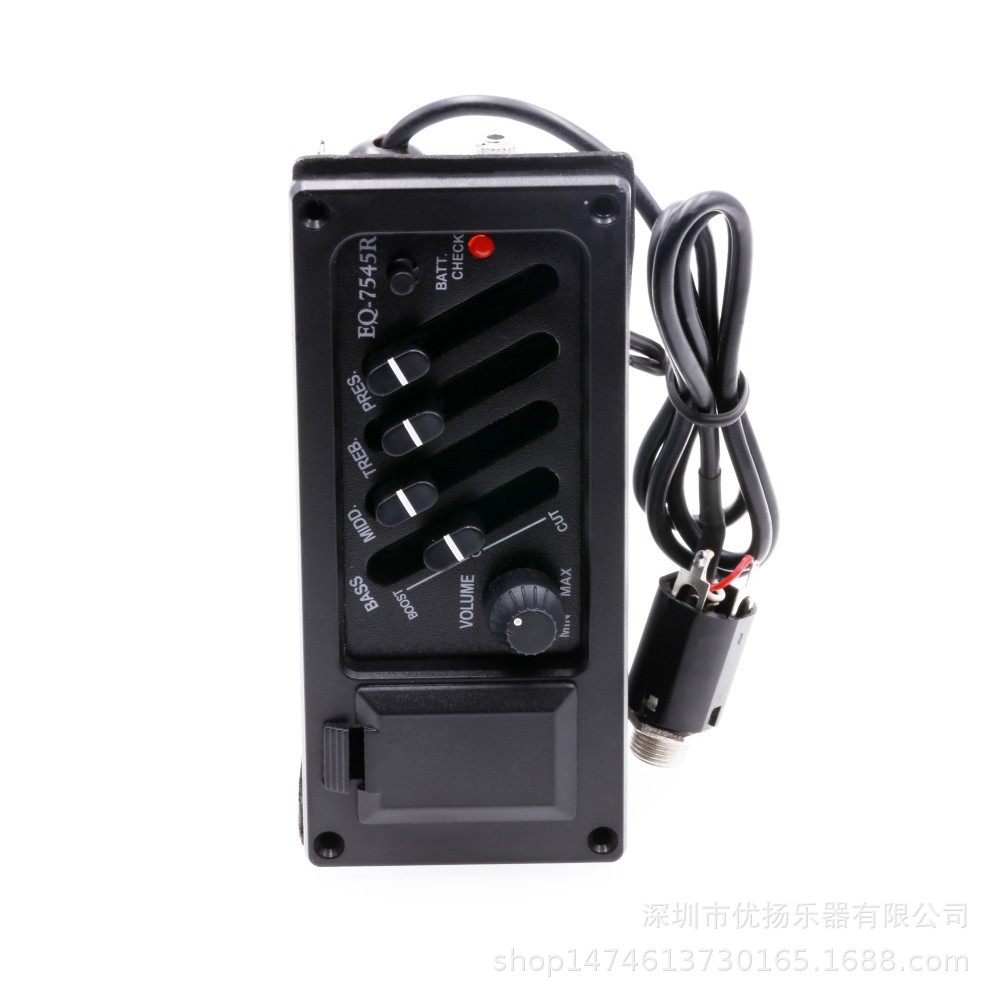 Guitarra folk clásica EQ pickup guitarra de madera caja eléctrica pickup equilibrada EQ 7545R pickup guitarra