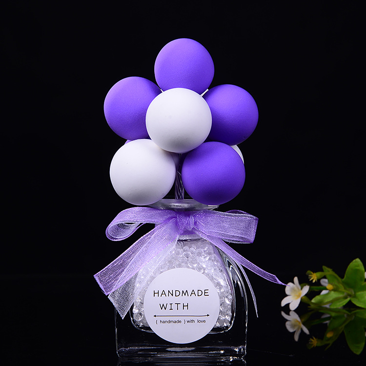 Primer amor sabor confesión creativa globo botella de vidrio adorno femenino tablero de instrumentos adorno consola central adorno interior