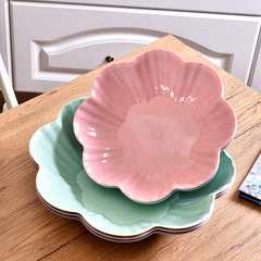 Household European fruit plate living room coffee table plastic candy plate dry fruit plate snack plate small fruit plate home melon seed plate