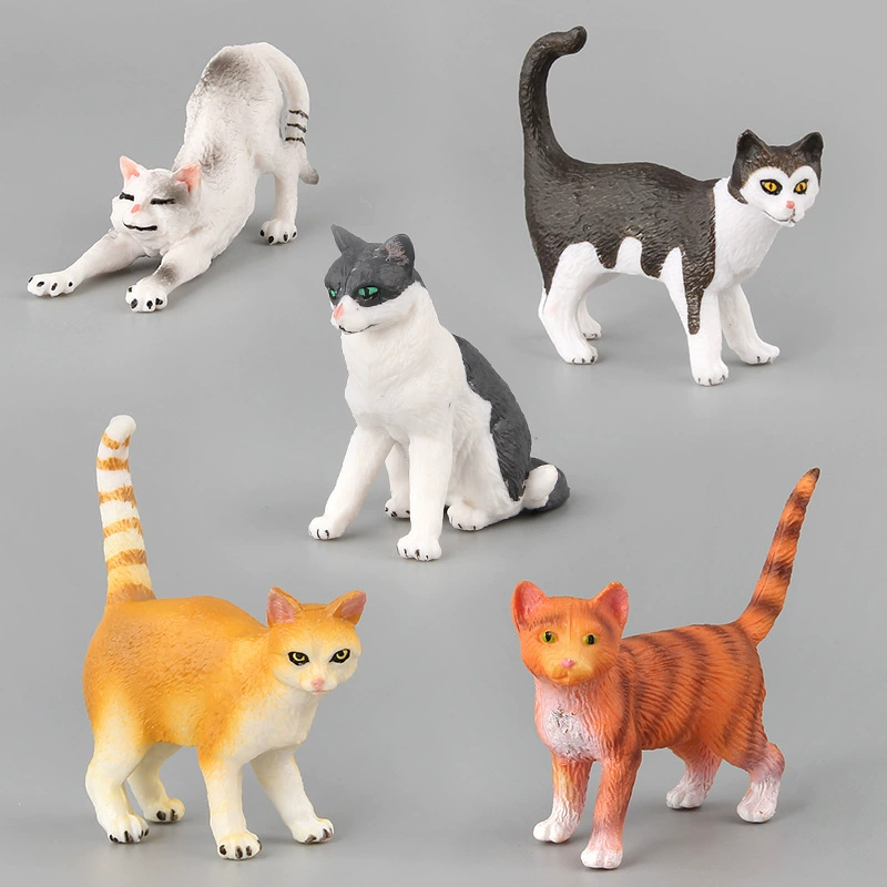 Минифигурка, животное моделирование, игрушка, кошка, котёнок