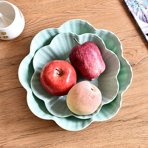 Household European fruit plate living room coffee table plastic candy plate dry fruit plate snack plate small fruit plate home melon seed plate