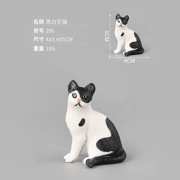 286 black and white cat 18g