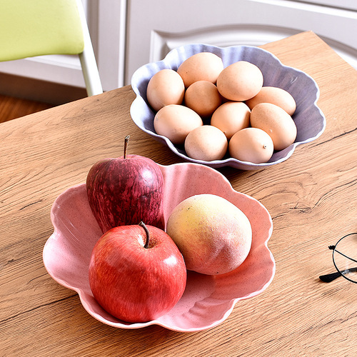 Household European fruit plate living room coffee table plastic candy plate dry fruit plate snack plate small fruit plate home melon seed plate
