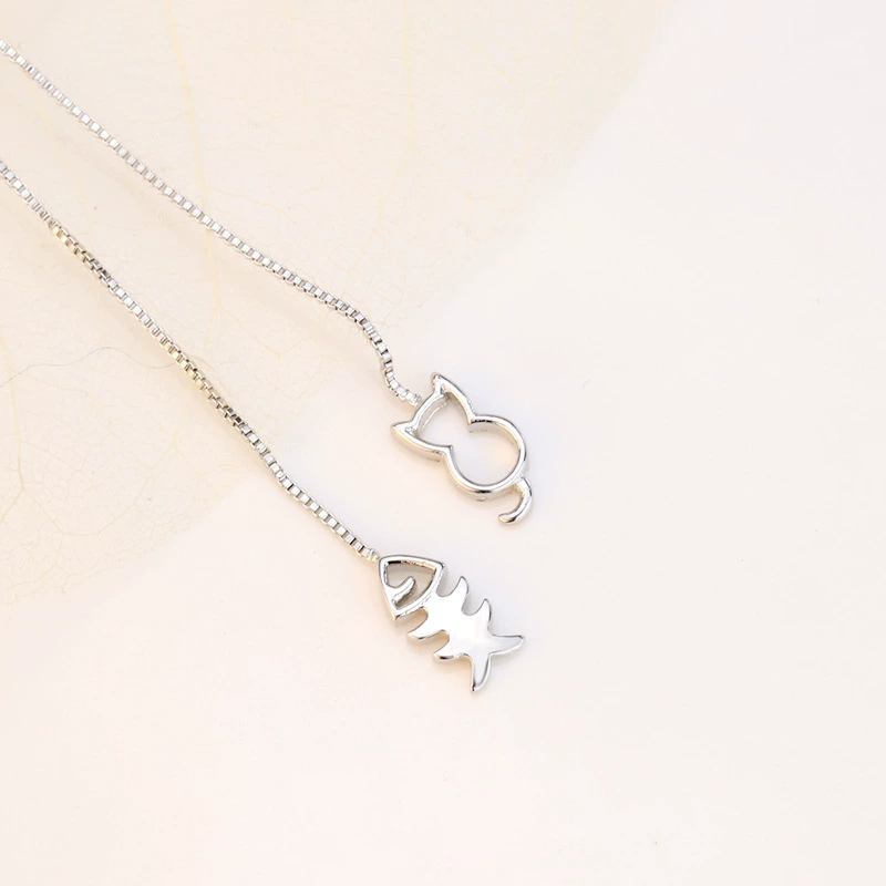 Fashionable cute earrings, 925 sample silver