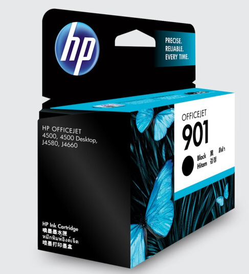 Original HP 901 cartucho de tinta de color negro hp4500 cartucho de tinta j4580 j4660 cartucho de tinta de impresora