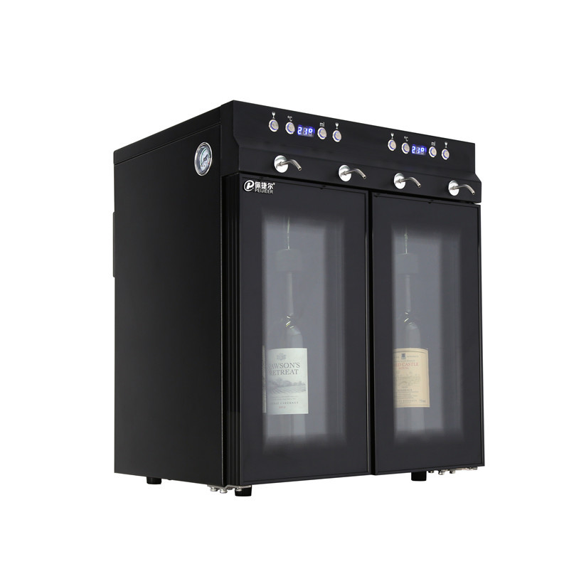 Enfriador de Vino Comercial de Temperatura Constante de Doble Temperatura Peijier SC-4, Dispensador de Vino Tinto/Dispensador de Copas/Máquina de Vino Helado