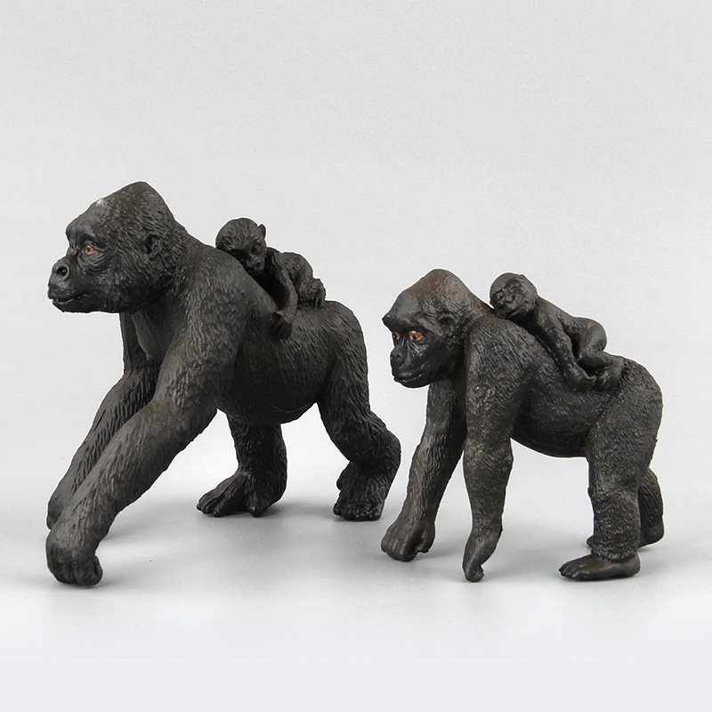 Exportación transfronteriza Amazon Simulación infantil bosque modelo animal juguete chimpancé modelo animal adornos creativos