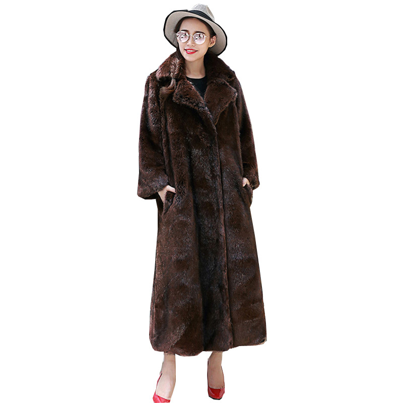 Women's Clothing Autumn and winter new fur coat mink coat whole mink mink long whole mink velvet plus size_voghion.com
