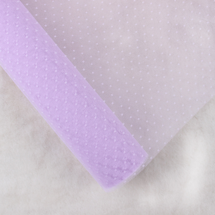 Nueva Corea del Sur multicolor translúcido malla punto hilo boda flor tienda Rosa ramo malla material de papel de embalaje