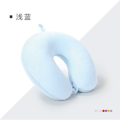 Plain particle U-shaped pillow, neck pillow, office, car, plane, travel pillow, learning nap pillow, factory