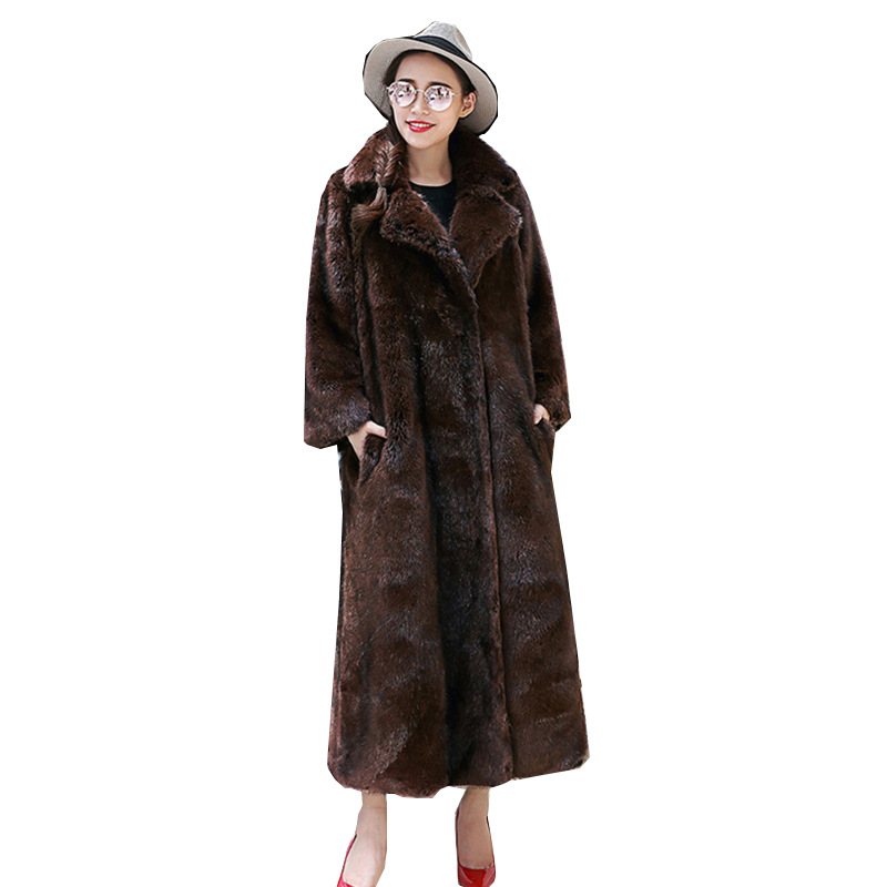 Women's Clothing Autumn and winter new fur coat mink coat whole mink mink long whole mink velvet plus size_voghion.com
