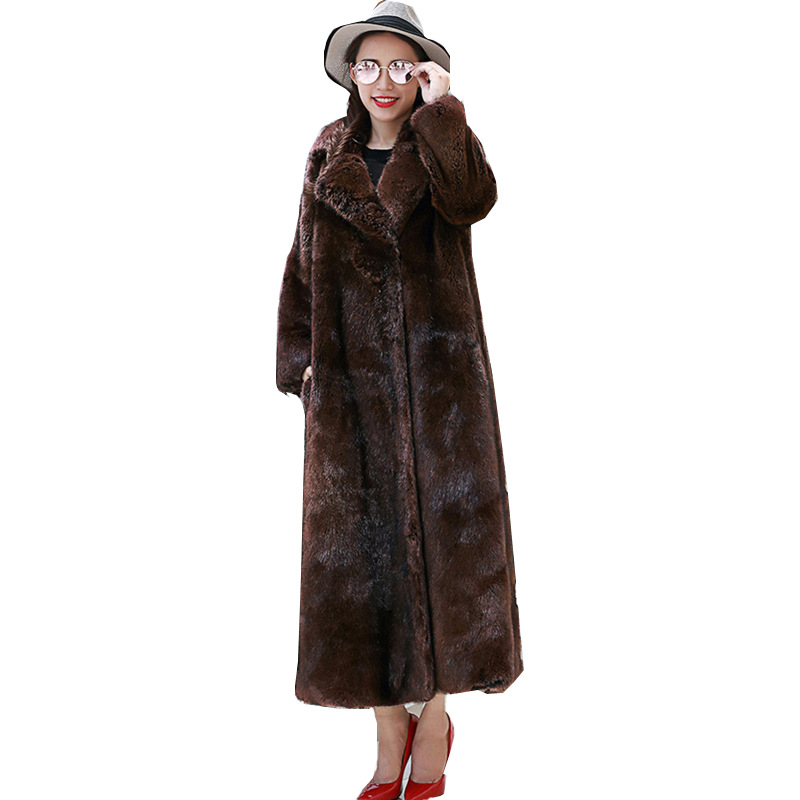 Women's Clothing Autumn and winter new fur coat mink coat whole mink mink long whole mink velvet plus size_voghion.com