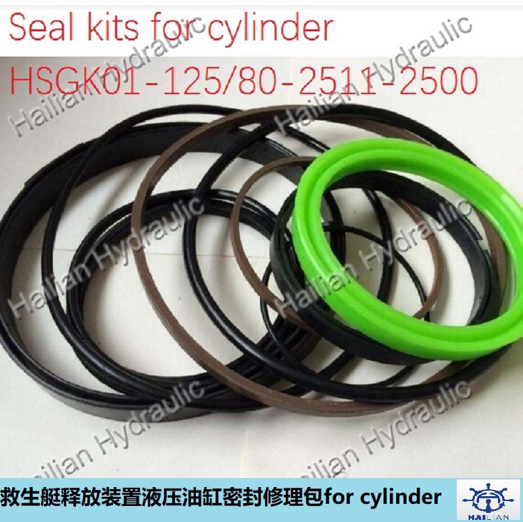 救生艇降放装置释放架油缸密封修理包seal kits for cylinder