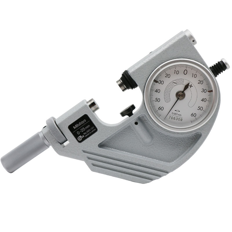 523-123三丰带表快速杠杆卡规 杆千分尺50-75*0.001mm杠杆千分尺